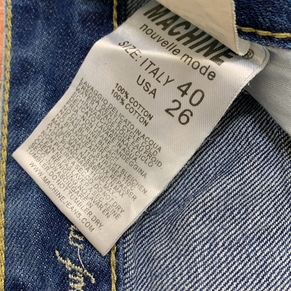 Machine patched woman’s jeans. Size 26 - Picture 8 of 12
